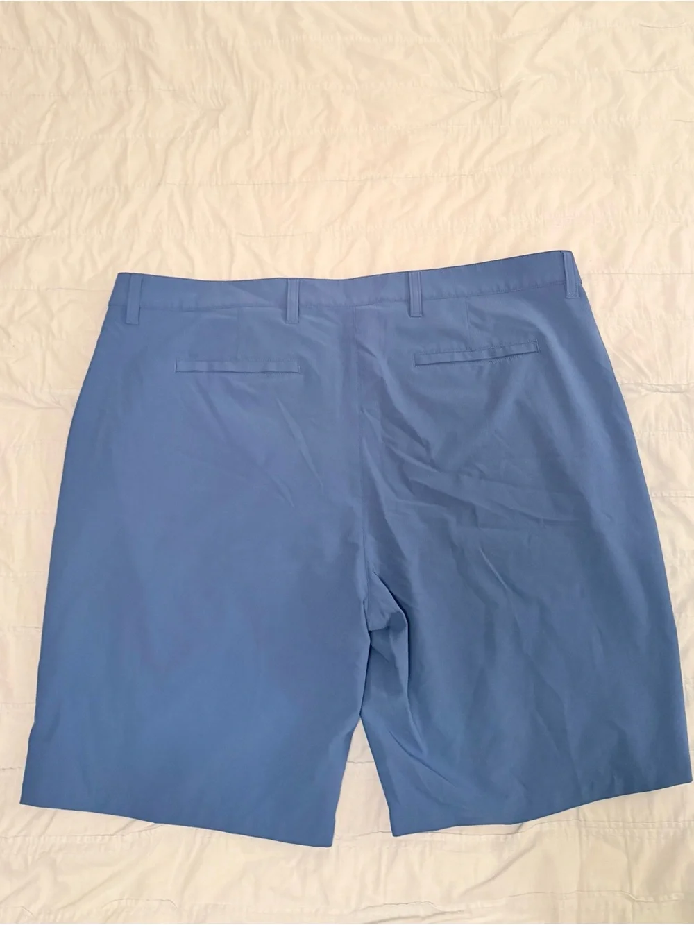 Caribbean Blue Flat Front Men's Shorts